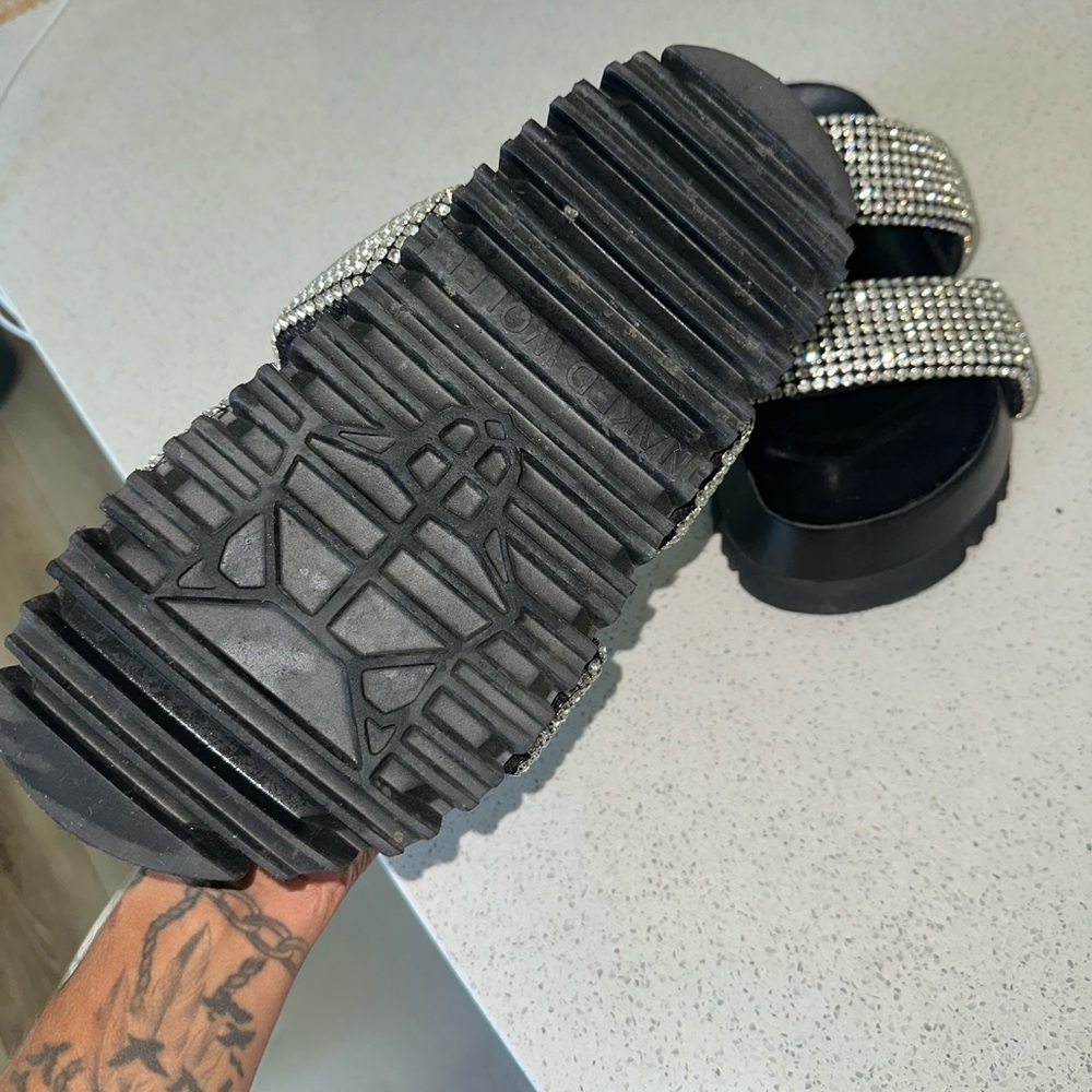 Naked Wolfe Valencia Black Diamond Nylon Slides - Picture 7 of 8